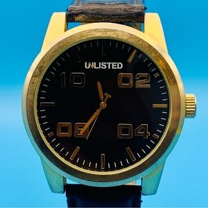 UNLISTED By KENNETH COLE UL1261 Men’s Fashion Wristwatch Japan Movt Working Cond